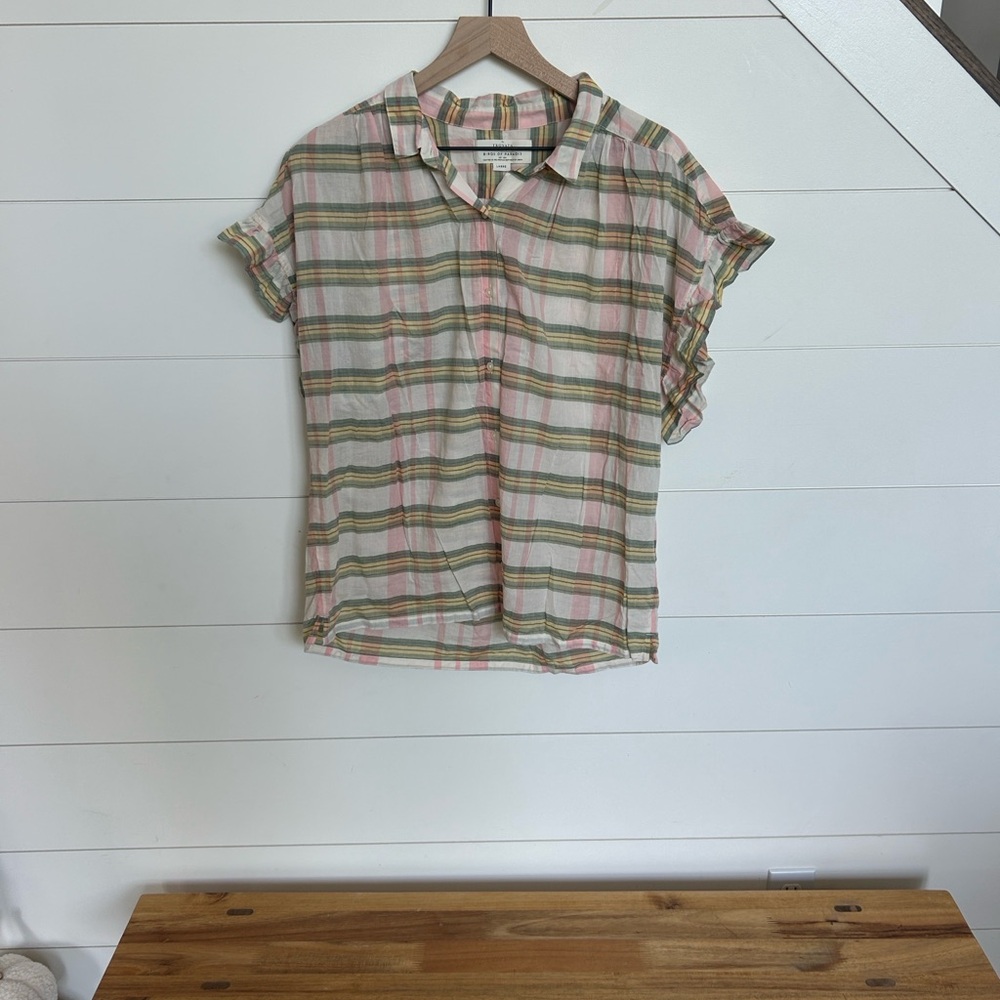 Trovata Multicolor Plaid Button Down Shirt